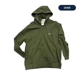 FELPA OVER UOMO FULLZIP CON CAPPUCCIO RIFLE ORFF302 (3XL-6XL) 