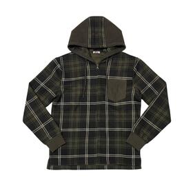 Felpa uomo con cappuccio e zip in fantasia scozzese Rifle RFF807 