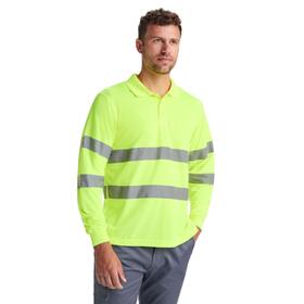 Polo a maniche lunghe alta visibilit&agrave; POLARIS L/S HV9306 Roly 