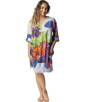 ABITO PRENDISOLE DONNA COTONE SCOLLO V MARILA RUBY 