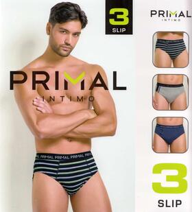 Slip uomo in cotone elasticizzato Primal S338 TRI-PACK 