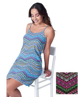 Camicia da notte donna a spallina stretta in jersey di cotone Karelpiu' SB0435 