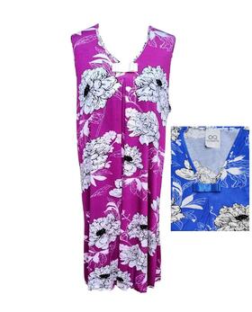 Camicia da notte donna a spalla larga in viscosa Moquette 