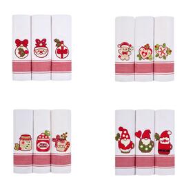 LOT DE 3 TORCHONS DE NOËL VINGI SPIGA 