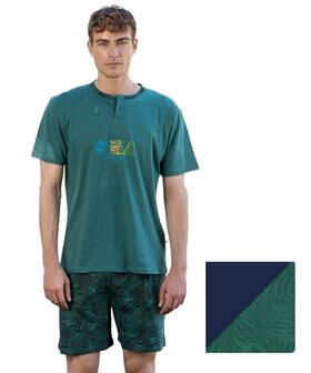 Irge SUC176 Boys' Short Cotton Jersey Pajamas 