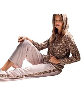 Tuta donna homewear in ciniglia Infiore Sauvage SVG604205 