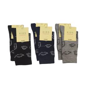 Children's short socks in warm cotton with dinosaur pattern Discover Scott 