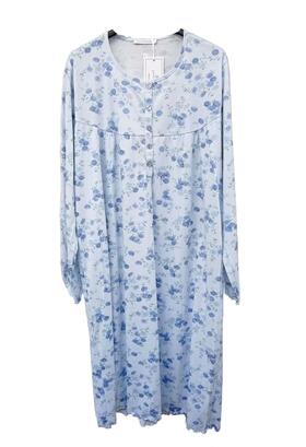 Women&#39;s long-sleeved cotton nightdress Fiorenza Amadori Serena ML 