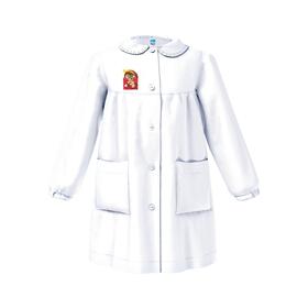GREMBIULE SCUOLA BAMBINA SIGGI 33GR4211 RICAMO BIMBA CUORE 