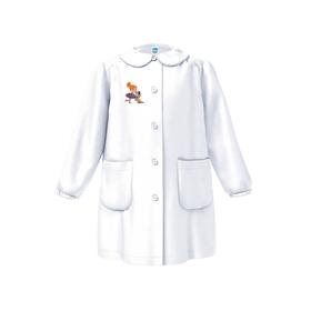 GREMBIULE ASILO BAMBINA SIGGI 33GR4331 RICAMO BALLERINA E CAGNOLINO 