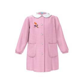 GREMBIULE ASILO BAMBINA SIGGI 33GR4331 RICAMO BALLERINA E CAGNOLINO 