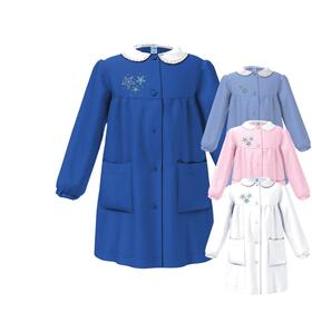 GREMBIULE SCUOLA BAMBINA SIGGI 47GR4383 RICAMO STELLE MARINE 