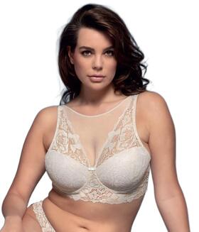 All lace and tulle padded top bra Lormar YourBody Star Top 