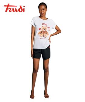 Pigiama donna a manica corta in jersey di cotone Trudi TRD3949 