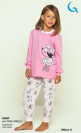 Gary U20007 girls&#39; cotton jersey pajamas size 3/7 YEARS 