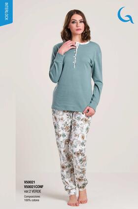 Gary V50021 Women&#39;s Warm Cotton Jersey Seraph Pyjamas 