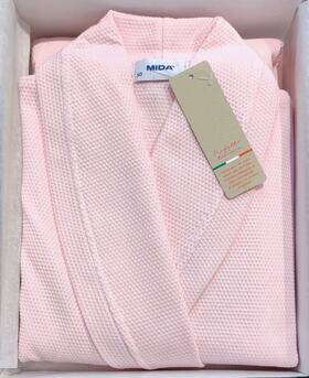 Vestaglia donna incrociata in jersey di cotone Mida V955 