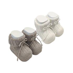 Scarpina calzino neonato in 100% cotone Mafer WSC8554 