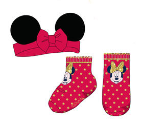 Set natalizio composto da calzino e fascia per neonata WX6113 Disney 