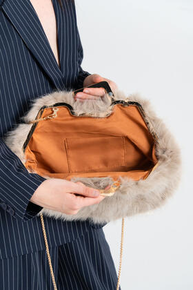 POCHETTE IN PELO CON MANICO FIORENZA AMADORI FF27437 
