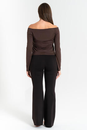 FIORENZA AMADORI P3244 WOMEN'S FLARED TROUSERS IN MILANO STITCH