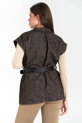 GILET DONNA CON CINTURA FIORENZA AMADORI 8017 