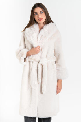 FIORENZA AMADORI 63214 MANTEAU EN FOURRURE ÉCOLOGIQUE POUR FEMME 