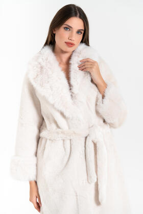 FIORENZA AMADORI 63214 MANTEAU EN FOURRURE ÉCOLOGIQUE POUR FEMME 