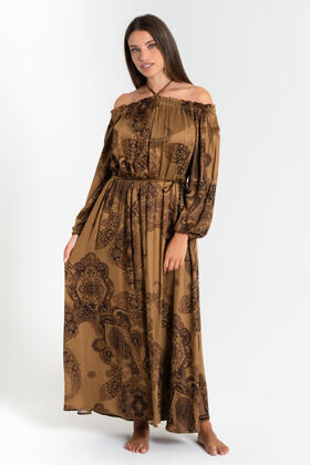 FIORENZA AMADORI WOMEN&#39;S LONG VISCOSE DRESS L3447 
