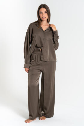 FIORENZA AMADORI MX983 WOMEN&#39;S FLUID PALAZZO TROUSERS 