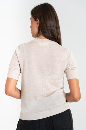 MAGLIA DONNA MEZZA MANICA MISTO LANA FIORENZA AMADORI 6215 