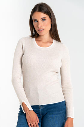 MAGLIA DONNA A COSTINE MANICA LUNGA FIORENZA AMADORI 6231 
