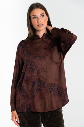FIORENZA AMADORI WOMEN&#39;S LONG-SLEEVE VISCOSE SHIRT L3448 