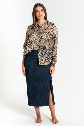 FIORENZA AMADORI 7415 WOMEN&#39;S DENIM LOUNGE TOP 