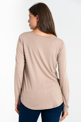 FIORENZA AMADORI 5371 VISCOSE V-NECK LONG-SLEEVED SWEATER 