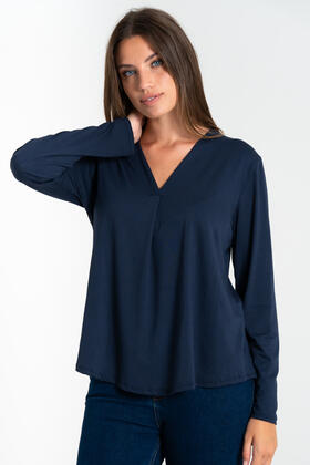 FIORENZA AMADORI 5371 VISCOSE V-NECK LONG-SLEEVED SWEATER 