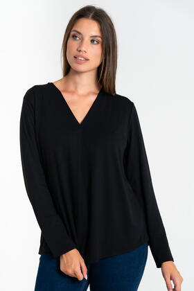 FIORENZA AMADORI 5371 VISCOSE V-NECK LONG-SLEEVED SWEATER 