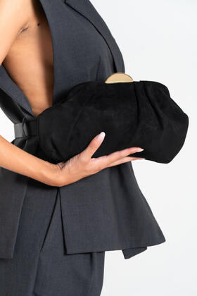 FIORENZA AMADORI FF27407 WOMEN&#39;S SUEDE CLUTCH 