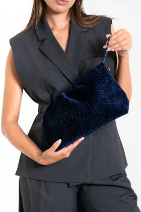 FIORENZA AMADORI FF27415 WOMEN&#39;S VELVET CLUTCH 
