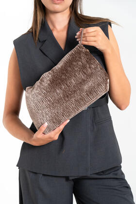 FIORENZA AMADORI FF27415 WOMEN&#39;S VELVET CLUTCH 