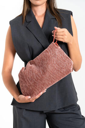 FIORENZA AMADORI FF27415 WOMEN&#39;S VELVET CLUTCH 