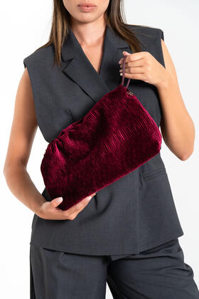 FIORENZA AMADORI FF27415 WOMEN&#39;S VELVET CLUTCH 
