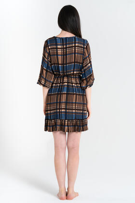 FIORENZA AMADORI 34753 SCHOTTISCHES KURZES KLEID FÜR DAMEN 