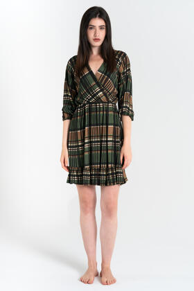 FIORENZA AMADORI 34753 SCHOTTISCHES KURZES KLEID FÜR DAMEN 