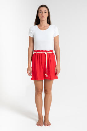 SHORT DI LINO DONNA ELASTICIZZATO FIORENZA AMADORI 7860 