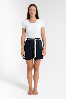 SHORT DI LINO DONNA ELASTICIZZATO FIORENZA AMADORI 7860 