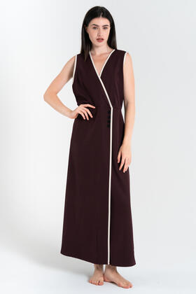 FIORENZA AMADORI 34422 LANGES DAMENKLEID IN EINFARBIGER FORM 