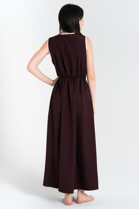 FIORENZA AMADORI 34422 LANGES DAMENKLEID IN EINFARBIGER FORM 