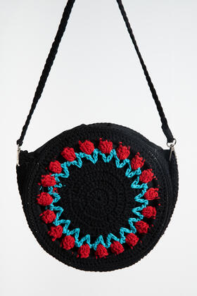 BORSA DONNA ROTONDA IN UNCINETTO FIORENZA AMADORI 11608-2311 