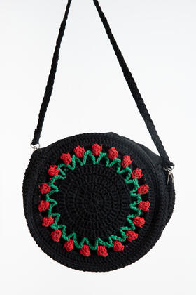 BORSA DONNA ROTONDA IN UNCINETTO FIORENZA AMADORI 11608-2311 